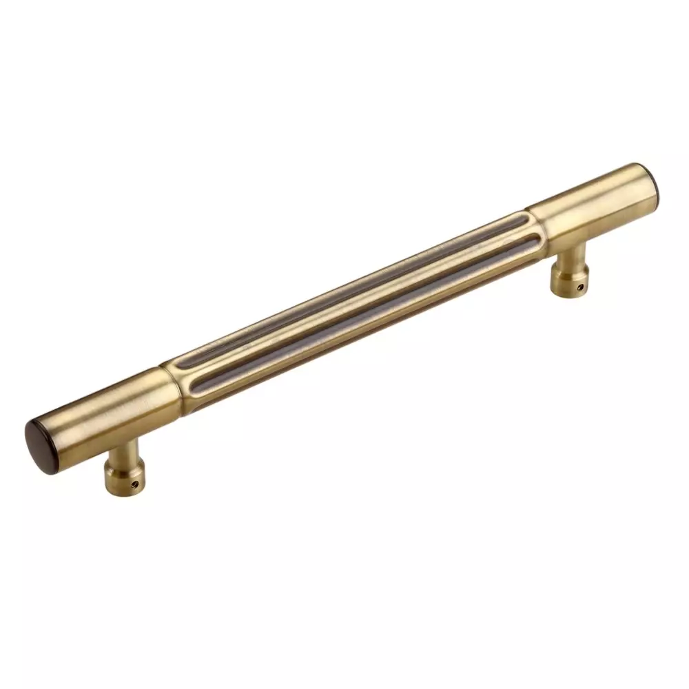 Paras RIVA Main Door Handle 450 mm Hole to Hole Distance Stainless Steel Material Antique Brass (A/B) Finish, PE-333