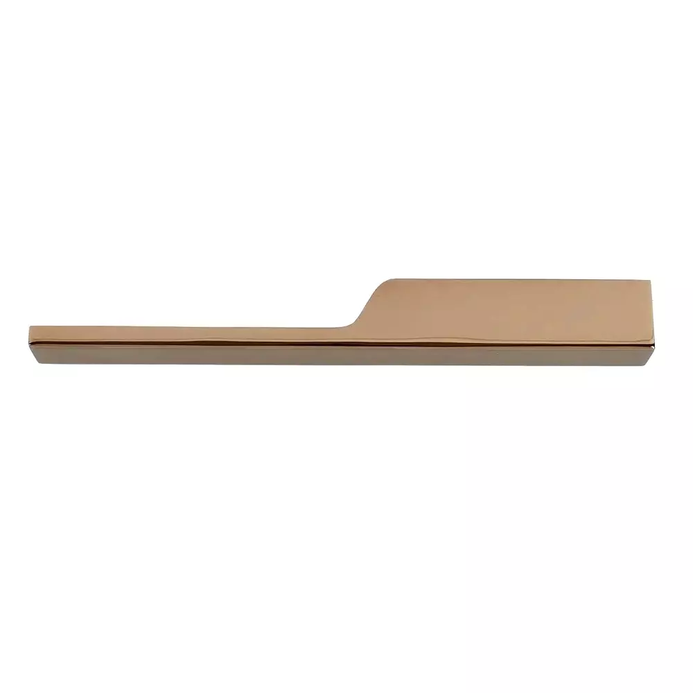 Arosa Cabinet Handle Left Aluminium PVD Rose Gold 448 mm Size, CH-AL-72-448MM-PVDRG-L
