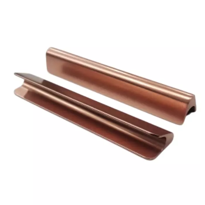 PRADO V-Profile Handle 406 mm Size 152 mm (6 inch) for Drawers and Compartments, V PROFILE ROSEGOLD