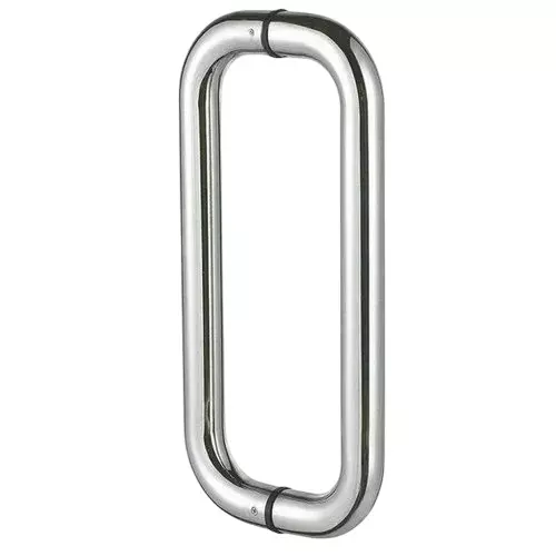 GEZE Stainless Steel 304 D Type Pull Handle Size EE 300 CC 319 19 mm and 10-90 mm Door Thickness, 8115414 (Set of 2)
