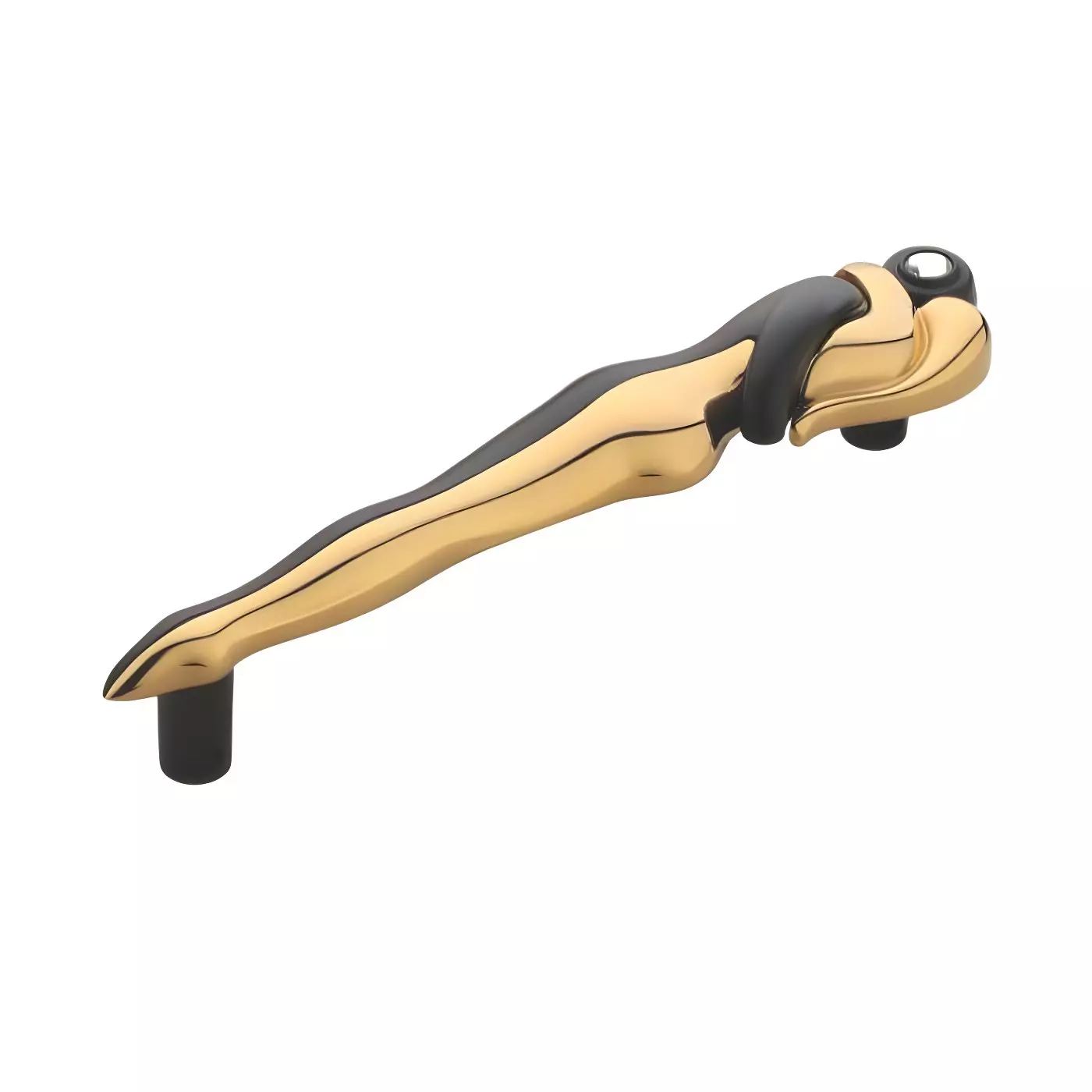 Altitude Main Door Pull Handle Size 250 mm in Metal Body PVD Gold/Black Finish for Residential & Commercial Space, 3050