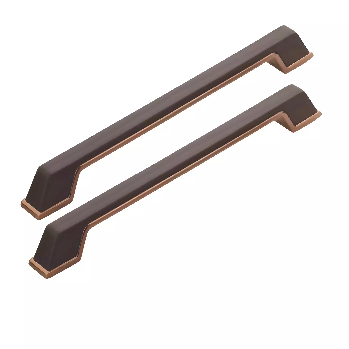 Altitude Main Door Pull Handle Size 300 mm in Metal Body PVD RG/Wenge Finish for Residential & Commercial Space, L-204 (Set of 2)