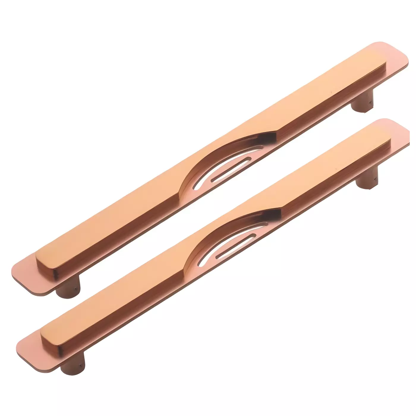 Altitude Main Door Pull Handle Tesla Series Size 900 mm in Metal Body R.Gold Finish for Residential & Commercial Space (Set of 2)