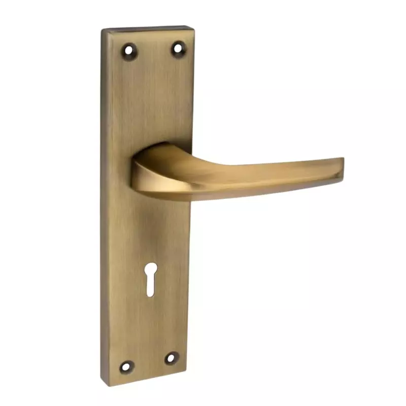 Harrison Door Handle 200 mm Plate Size Antique Finish for Aluminium & Wooden Door, B-555