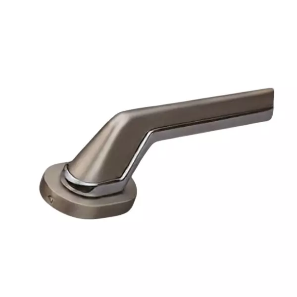 Paras Mortise Handle Zinc Material S.S Matt + C.P Finish for Wooden, Metal & Composite Doors, P 2042