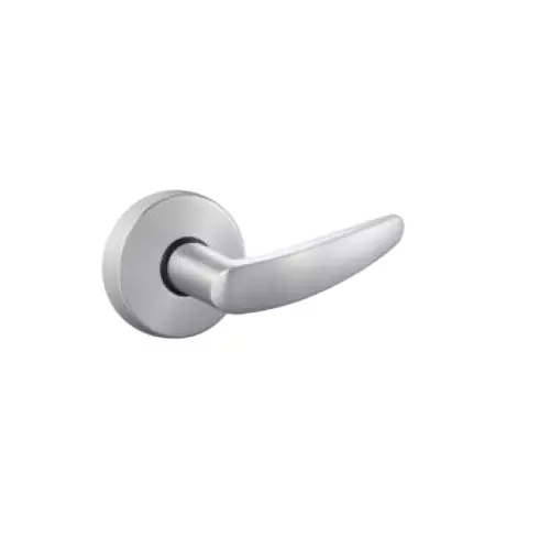 DORMA Solid Lever Handle With Ultra Slim Rose And Escutcheons Gala Designer SNP Finish, 9126111