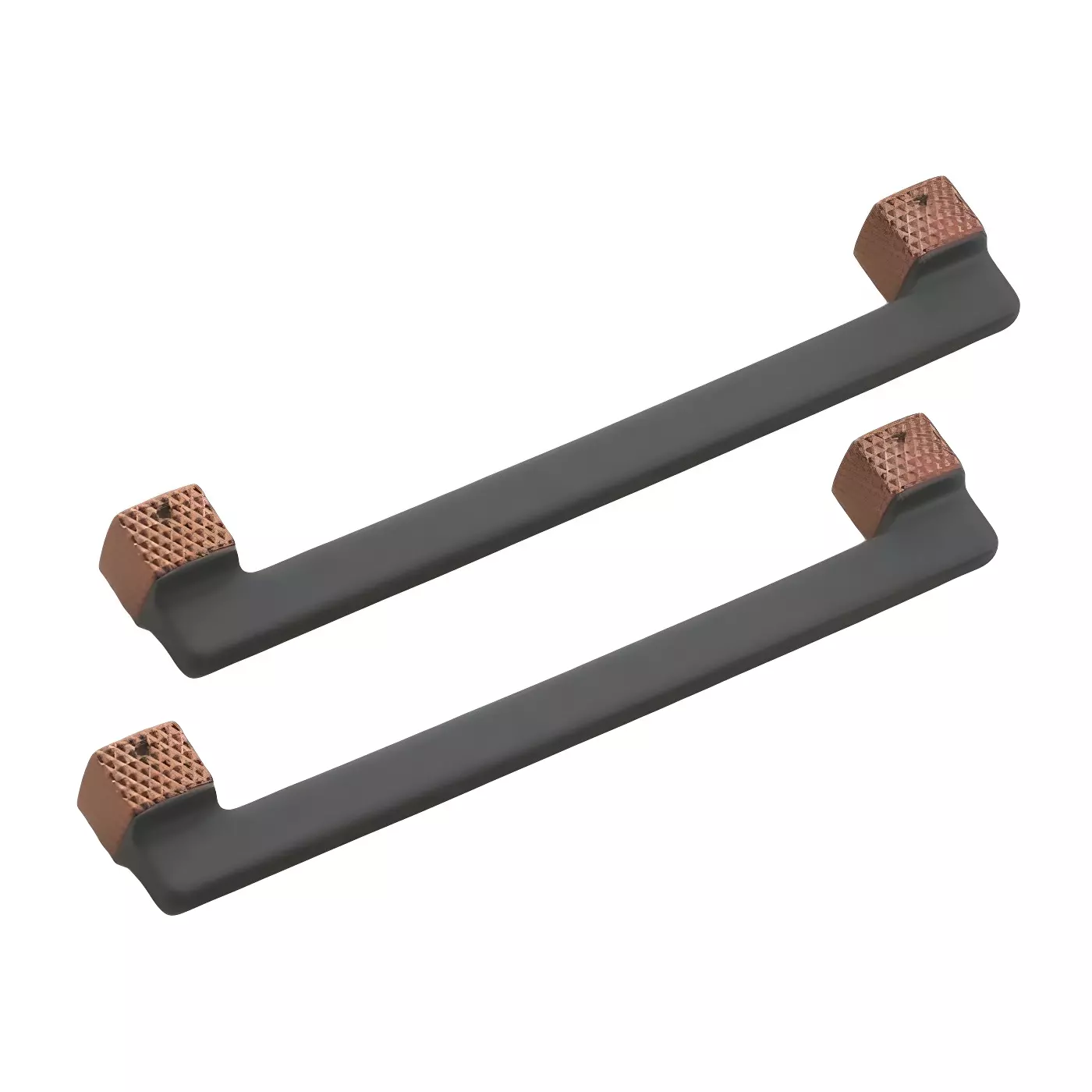 Altitude Main Door Pull Handle Walton Series Size 450 mm in Metal Body Matt Grey/PVD RG Finish for Residential & Commercial Space (Set of 2)