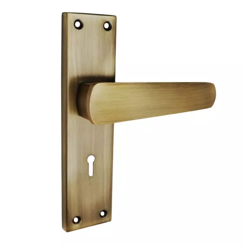 Harrison Door Handle 200 mm Plate Size Antique Finish for Aluminium & Wooden Door, B-777