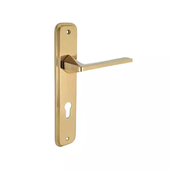 Dorset Cinzia Mortise Door Handle Full Gold Finish Type, CNZ 10 FG