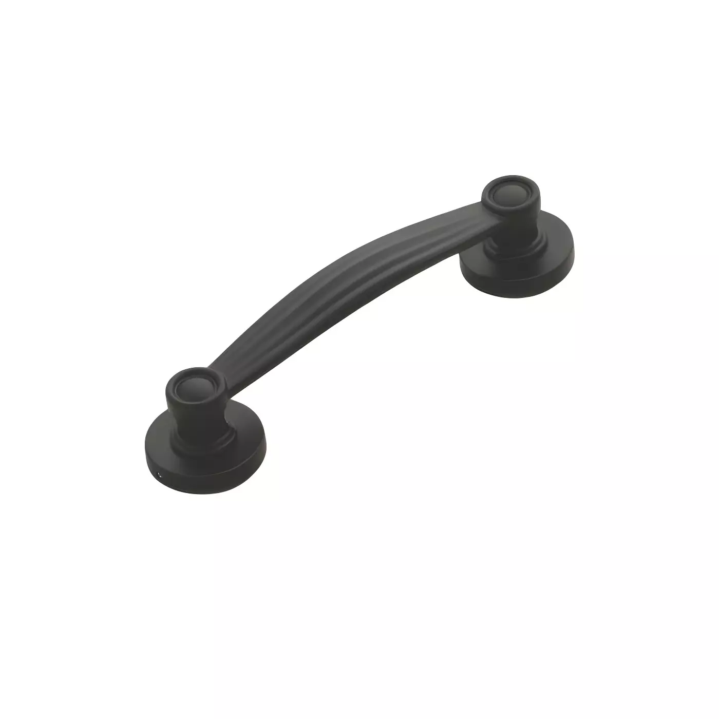 Altitude Conceal Door Pull Handle Omega Series Size 8 inch (203.2 mm) in Metal Body Black Finish for Residential & Commercial Space