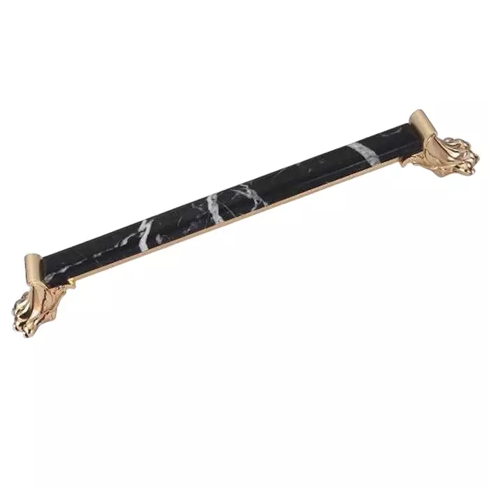 DORIO Stonex Pull Handle ORB-Black Stone Finish L580/CC500 mm, DC-582