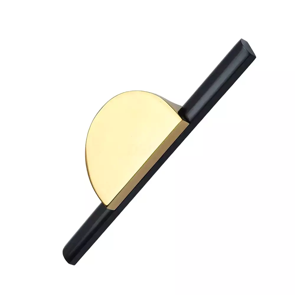 Decorio Wardrobe Handle Left 320 mm Z Black / PVD Gold, WDC-1149