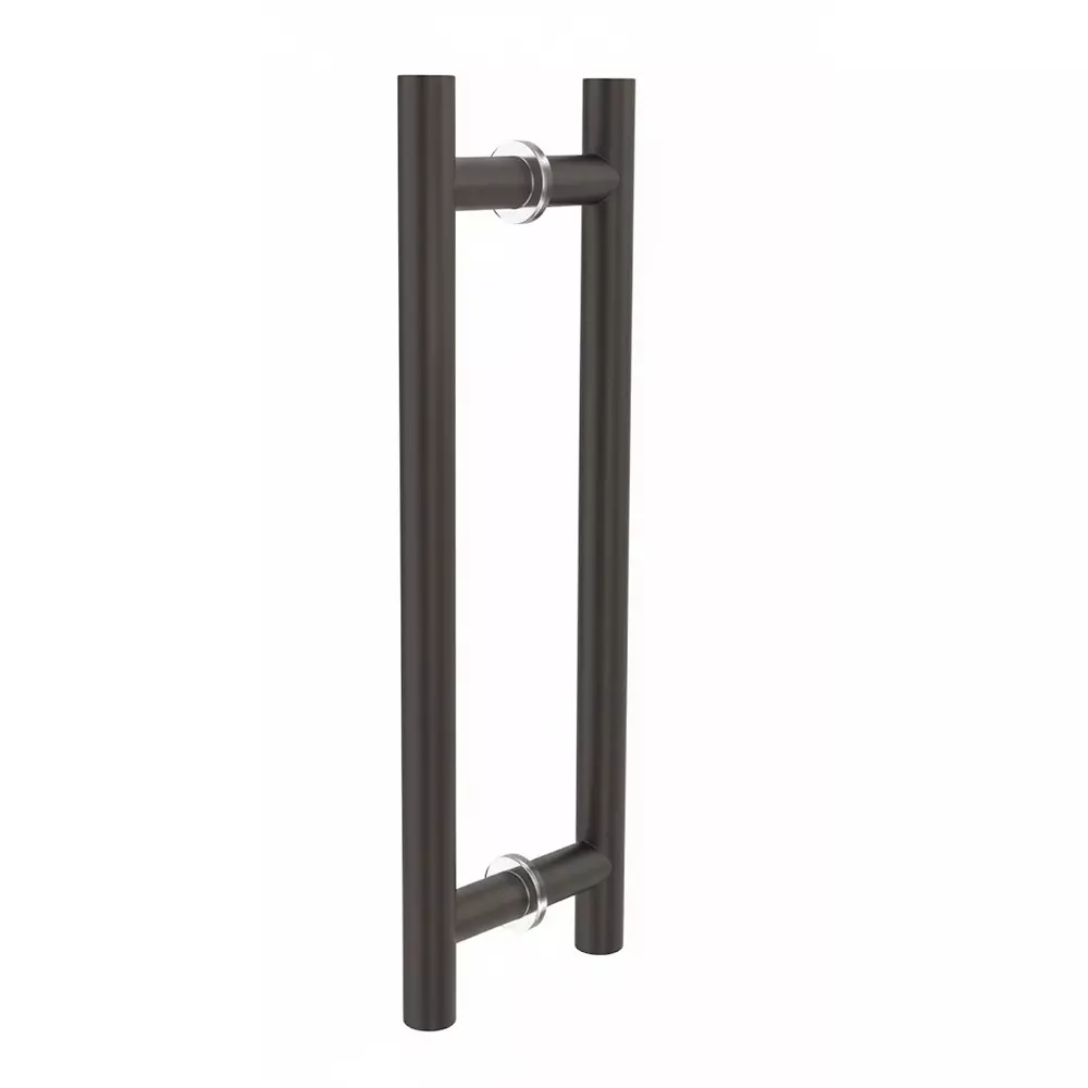 AIDO XL-C H-Type Pull Handle Matt Black PVD Finish 25 mm Dia 450 mm Length, XL-C 3078