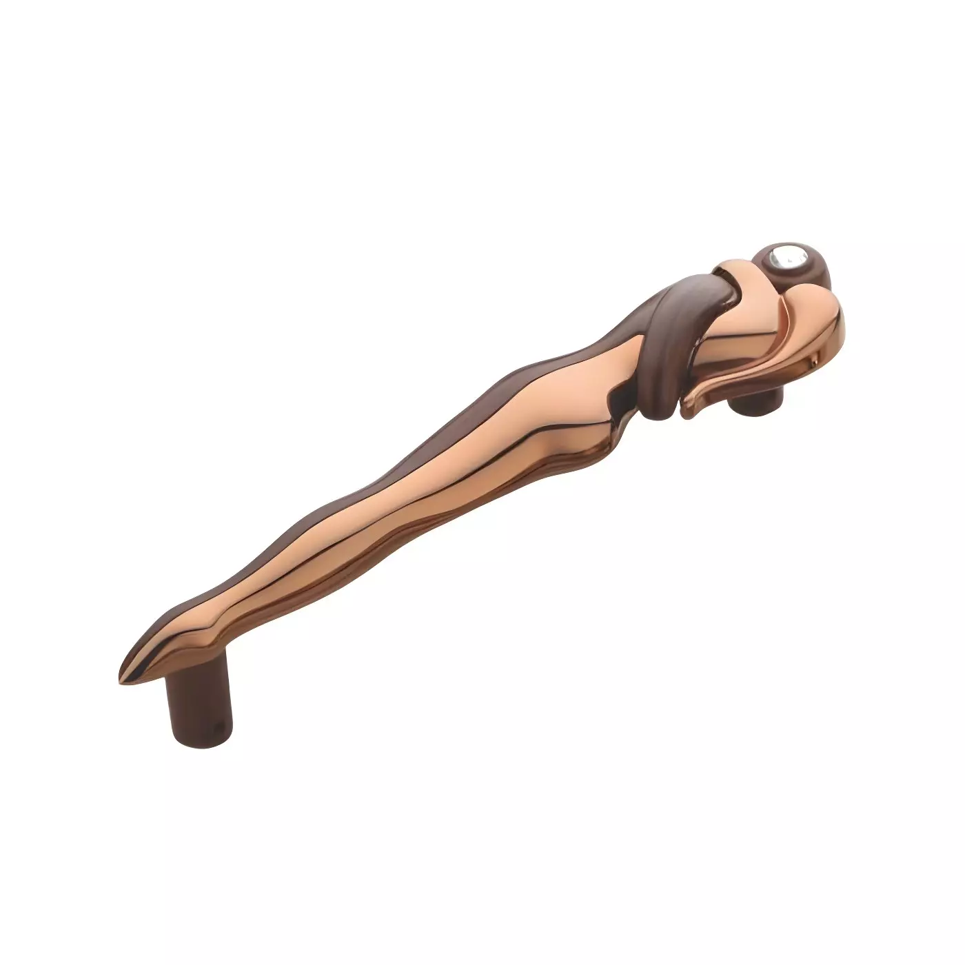 Altitude Main Door Pull Handle Size 250 mm in Metal Body PVD R.Gold/Wenge Finish for Residential & Commercial Space, 3050