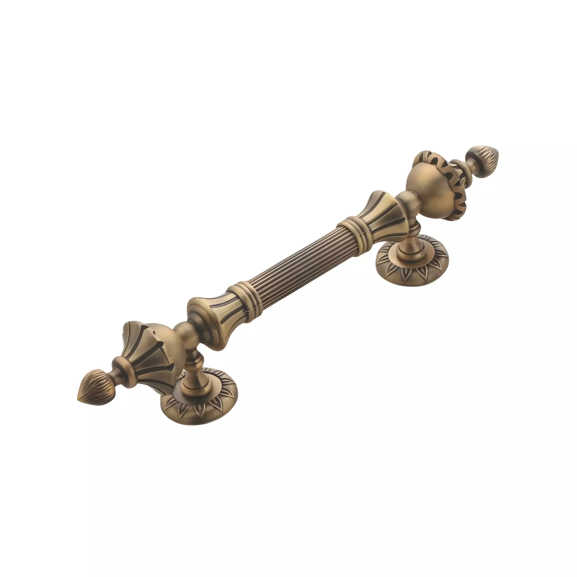 Altitude Main Door Pull Handle Lotus Series Size 12 inch (304.8 mm) in Metal Body Antique Finish for Residential & Commercial Space