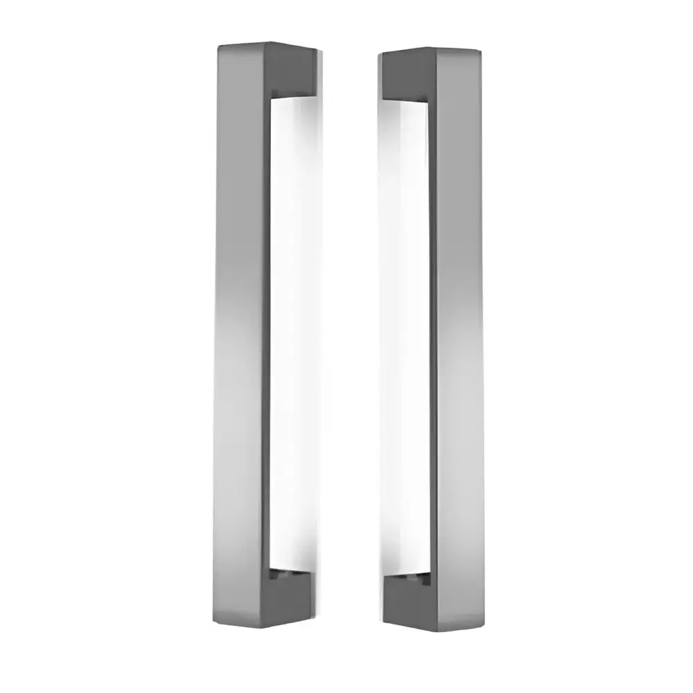 GEZE Stainless Steel 304 Solid D Type Pull Handle Size CC 275 EE 300 DIA 25 mm and 10-90 mm Door Thickness, 8115427 (Set of 2)
