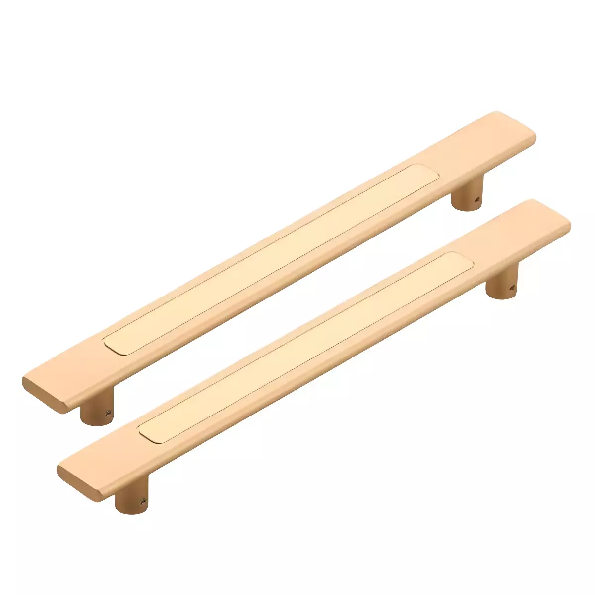 Altitude Main Door Pull Handle Boxer Series Size 600 mm in Metal Body Gold TT Finish for Residential & Commercial Space (Set of 2)