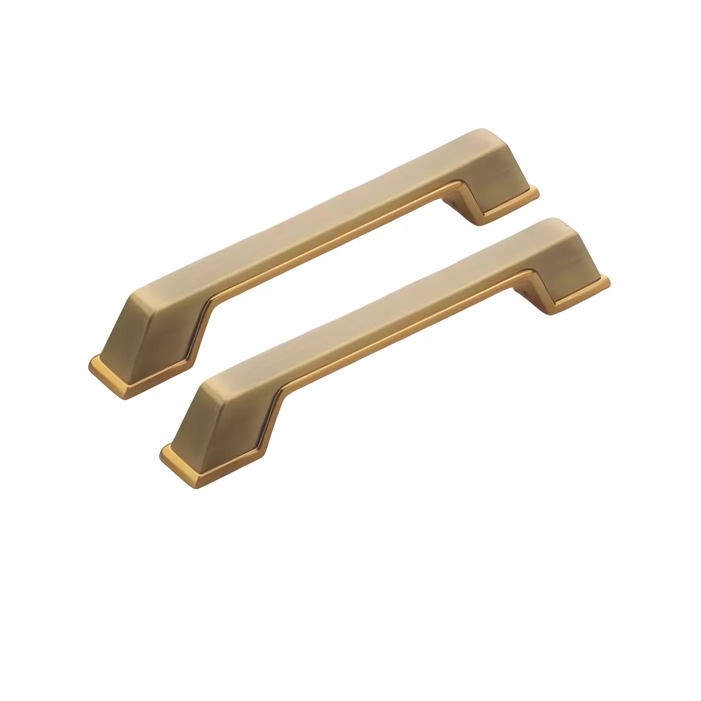 Altitude Main Door Pull Handle Size 200 mm in Metal Body PVD Gold/AB Finish for Residential & Commercial Space, L-204 (Set of 2)