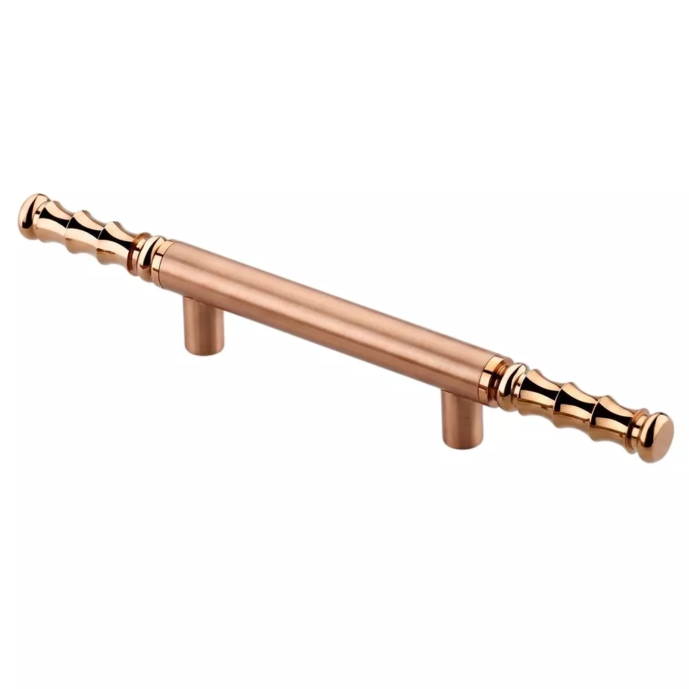 Paras WAZIR Main Door Handle 300 mm Hole to Hole Distance Aluminium Material Rose Gold (T.T) Finish, PE-472