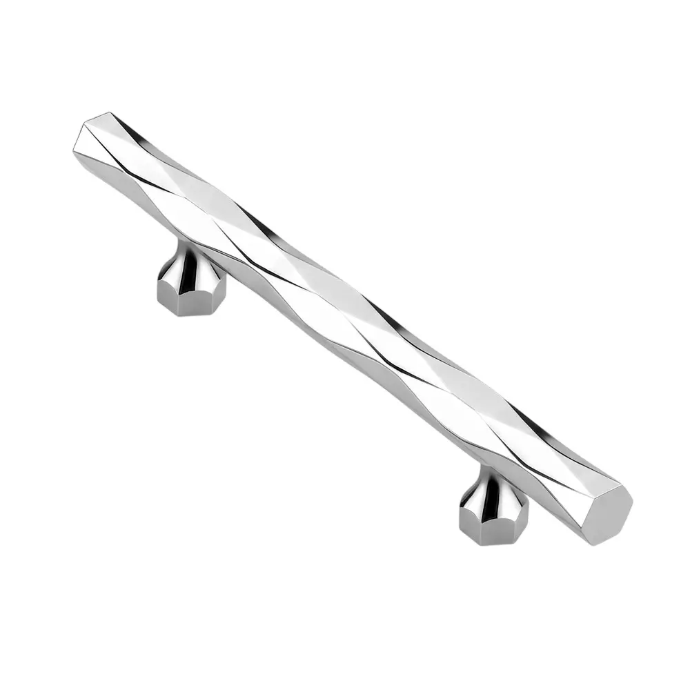 Paras CURVE Main Door Handle 300 mm Hole to Hole Distance Aluminium Material Chrome Plated (C.P) Finish, PE-487