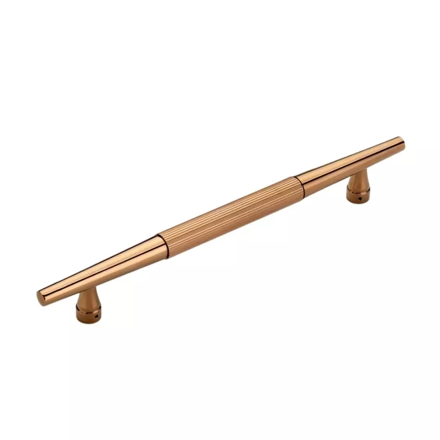 Paras BOAT Main Door Handle 300 mm Hole to Hole Distance Aluminium Material PVD Rosegold Finish, PE-488