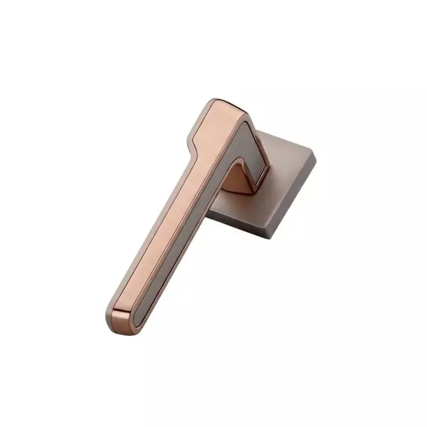 Paras Mortise Handle Zinc Material STB + PVD Rosegold Finish for Wooden, Metal & Composite Doors, P 2043
