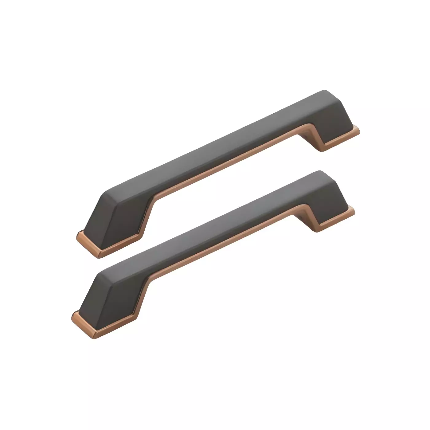 Altitude Main Door Pull Handle Size 450 mm in Metal Body PVD RG/Grey Finish for Residential & Commercial Space, L-204 (Set of 2)