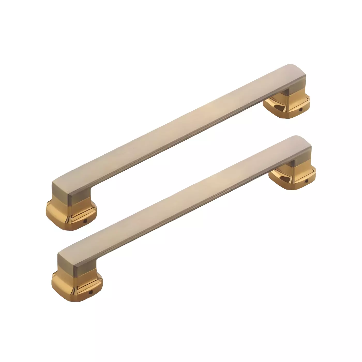 Altitude Main Door Pull Handle Toss Series Size 300 mm in Metal Body AB/PVD Gold Finish for Residential & Commercial Space (Set of 2)