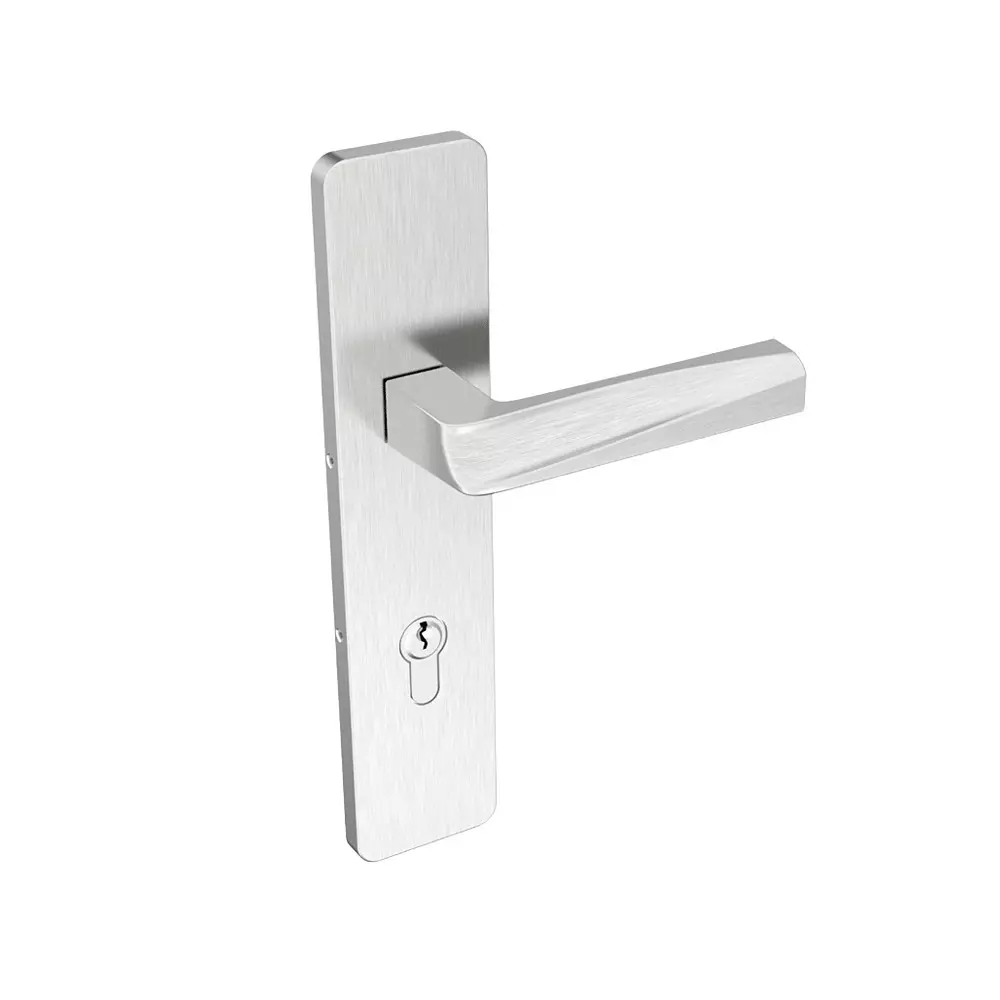 GODREJ Ugo Plate Handle 250 mm Euro Modern Theme Satin Steel Finish, 9272