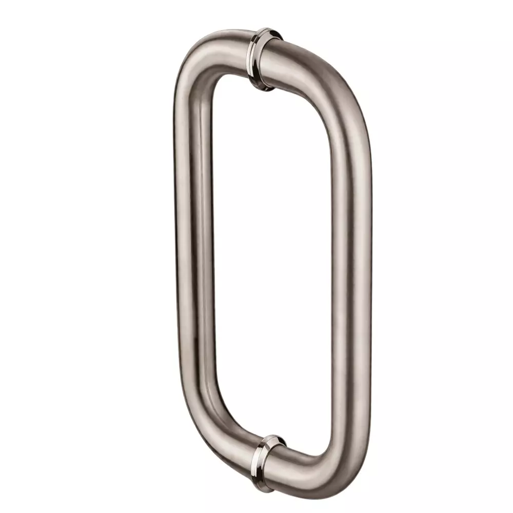 Paras Stainless Steel Glass Door Handle Matt Finish D-Type (Hole to Hole Distance: 250 - 350 mm)