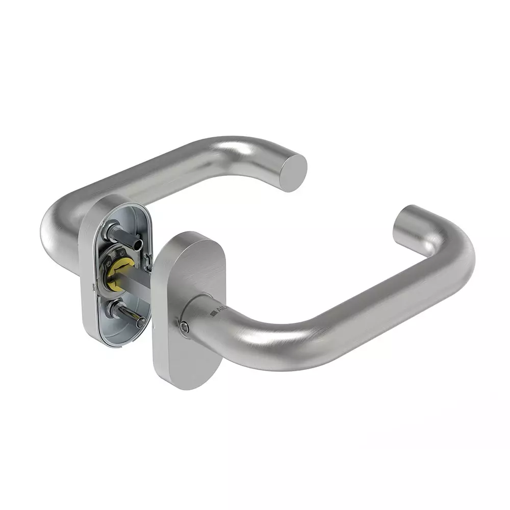AIDO XL-C 2000 - D4 Hollow Lever Handle With Oval Roses And Escutcheons