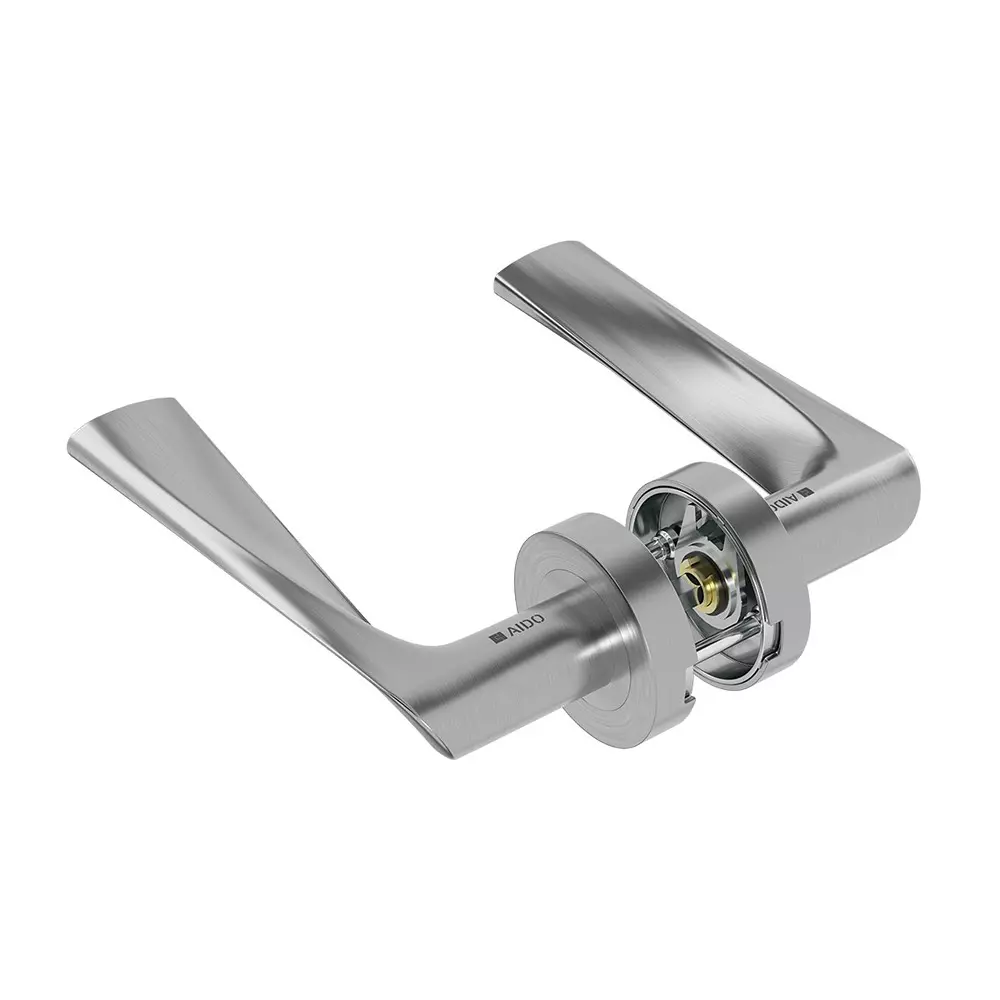 AIDO XL-C 2026 Solid Lever Handle With Round Roses and Escutcheons