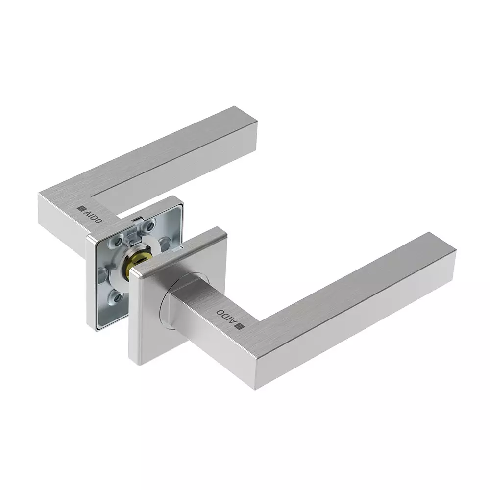 AIDO XL-C 2101 Hollow Lever Handle With Square Roses and Escutcheons