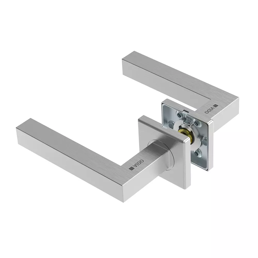 AIDO XL-C 2101 Hollow Lever Handle With Square Roses and Escutcheons