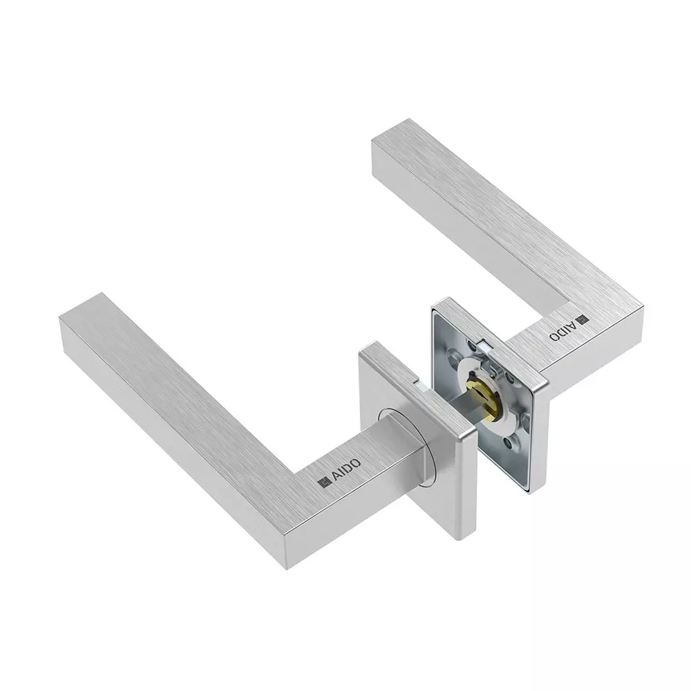 AIDO XL-C 2101 Hollow Lever Handle With Square Roses and Escutcheons