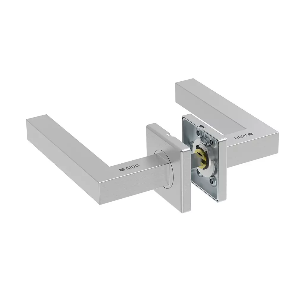 AIDO XL-C 2101 Hollow Lever Handle With Square Roses and Escutcheons