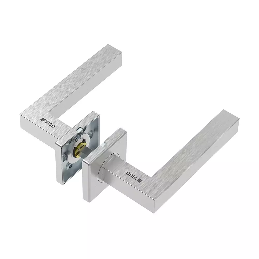 AIDO XL-C 2101 Hollow Lever Handle With Square Roses and Escutcheons