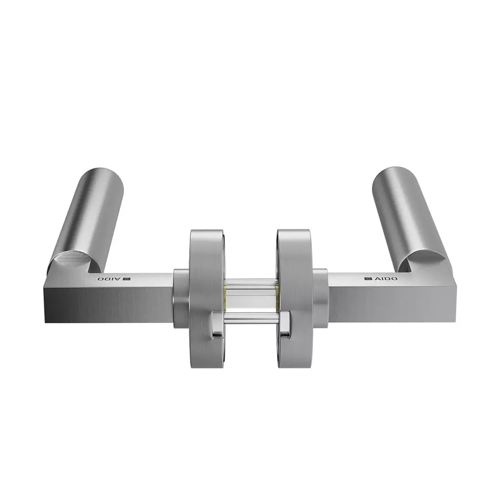AIDO XL-C 2102 Solid Lever Handle With Round Roses and Escutcheons