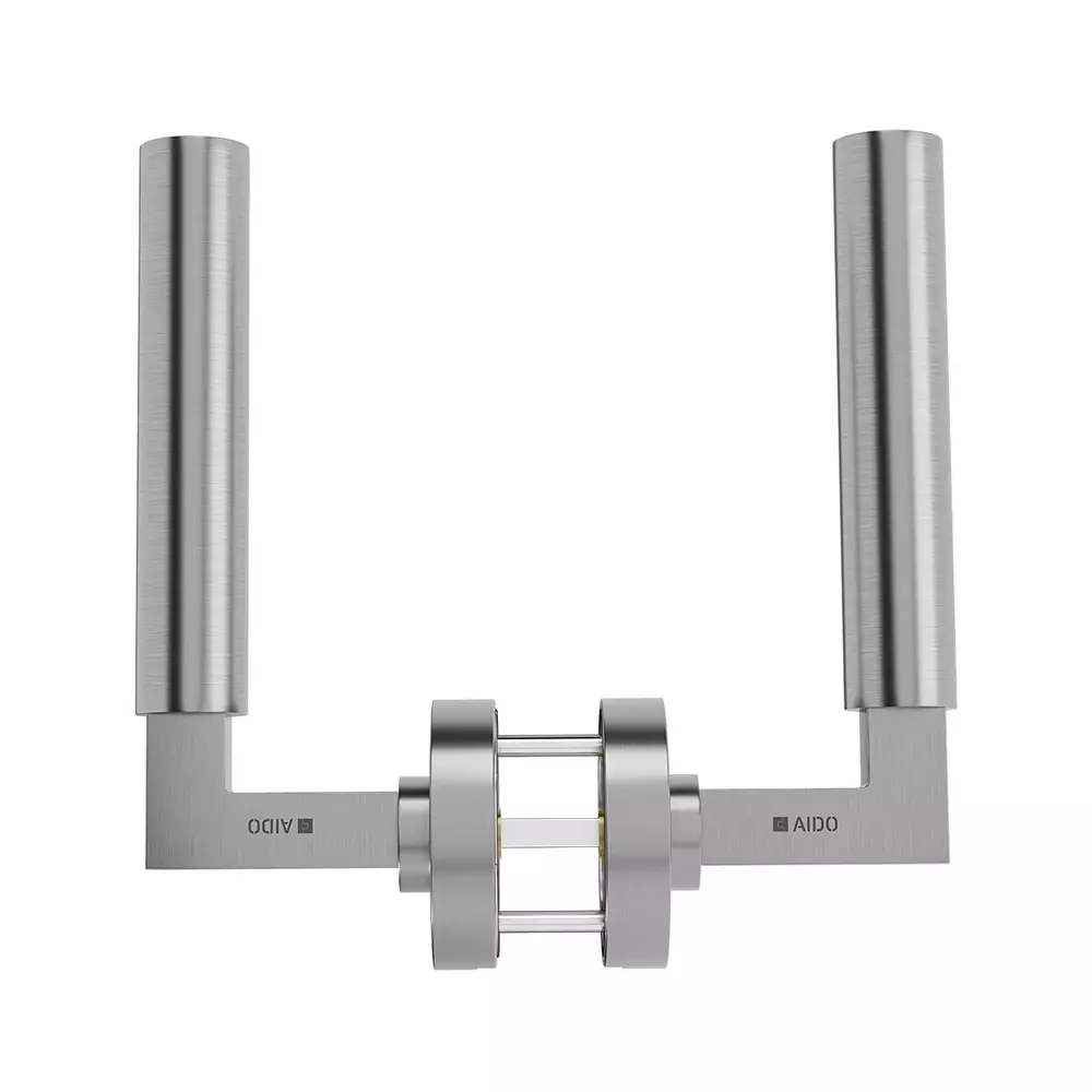 AIDO XL-C 2102 Solid Lever Handle With Round Roses and Escutcheons