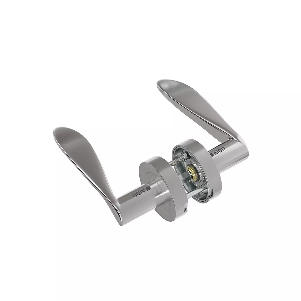 AIDO XL-C 2029 Solid Lever Handle With Round Roses and Escutcheons