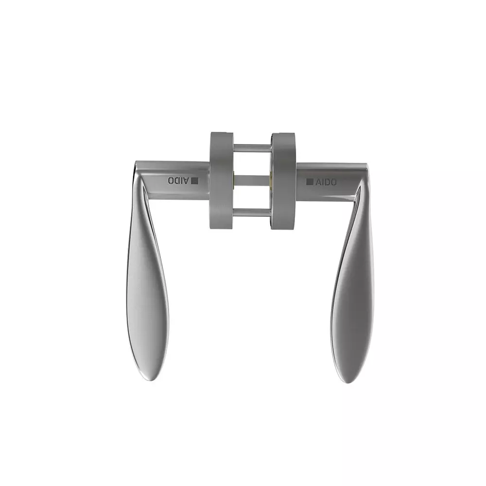AIDO XL-C 2029 Solid Lever Handle With Round Roses and Escutcheons