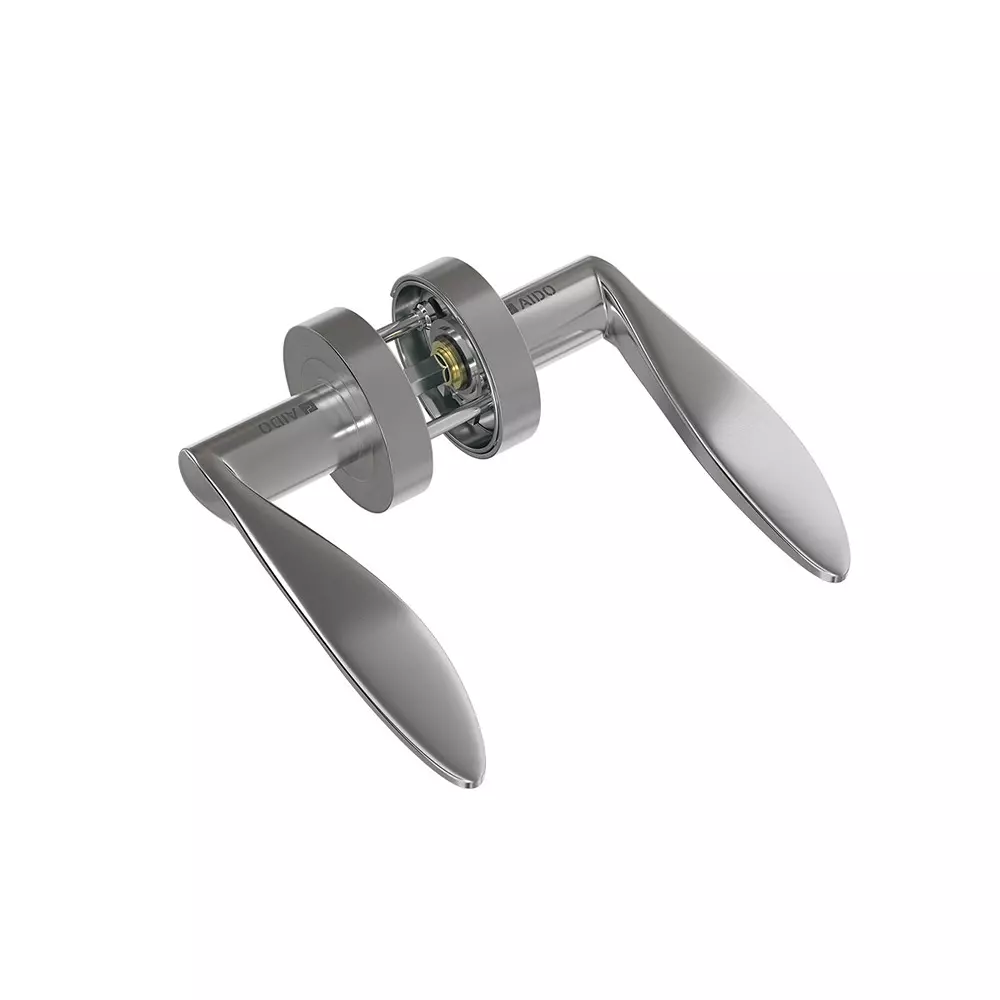 AIDO XL-C 2029 Solid Lever Handle With Round Roses and Escutcheons