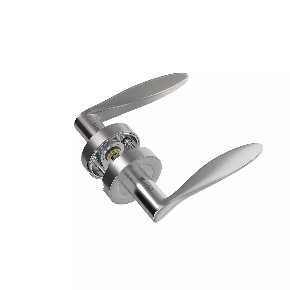 AIDO XL-C 2029 Solid Lever Handle With Round Roses and Escutcheons