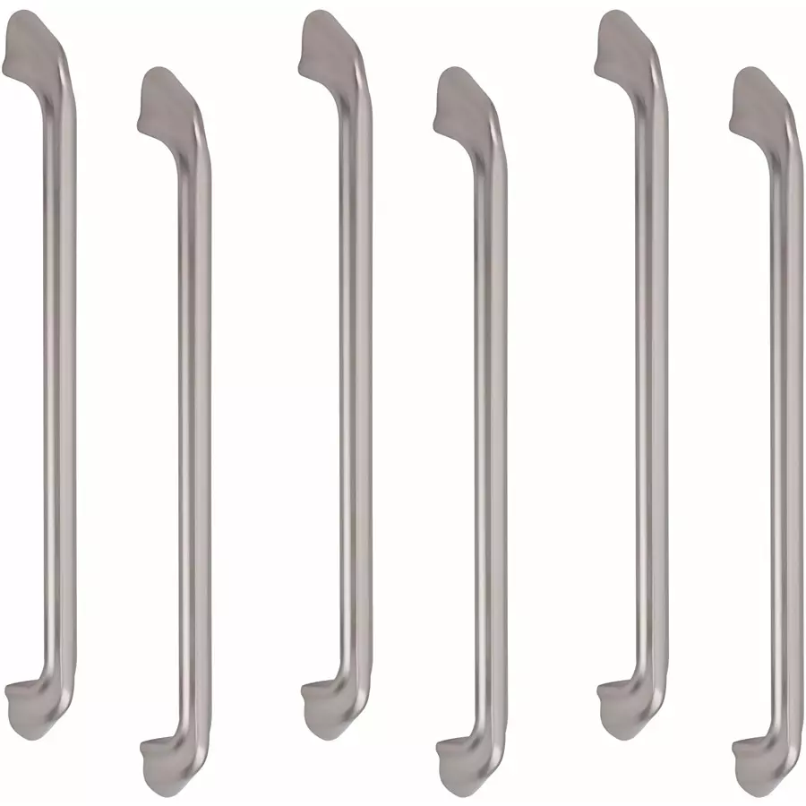 Atom Zinc Silver Glossy Finish Cabinet/Drawer Handle, CH-ZN-228-SS-10-106 (Pack of 6)