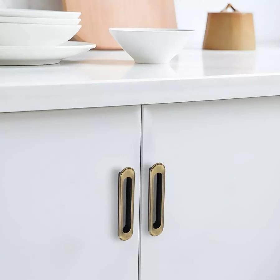 Atom Zinc Multicolor Glossy Finish Cabinet/Drawer Handle, CH-ZN-317-BA-08-106 (Pack of 6)