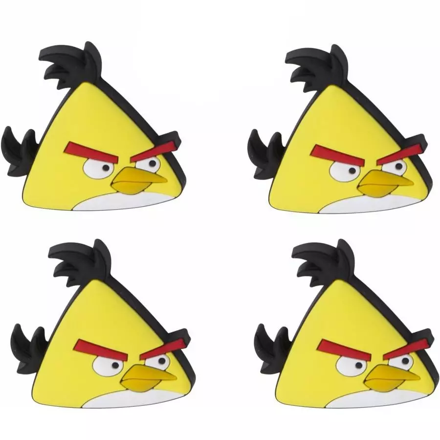 Atom Angrybird Zinc Yellow Matte Finish Cabinet/Drawer Knob, KB-CHILD-ANGRYBIRD-YELLOW-104 (Pack of 4)