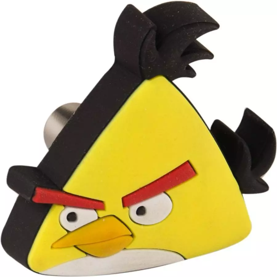 Atom Angrybird Zinc Yellow Matte Finish Cabinet/Drawer Knob, KB-CHILD-ANGRYBIRD-YELLOW-104 (Pack of 4)