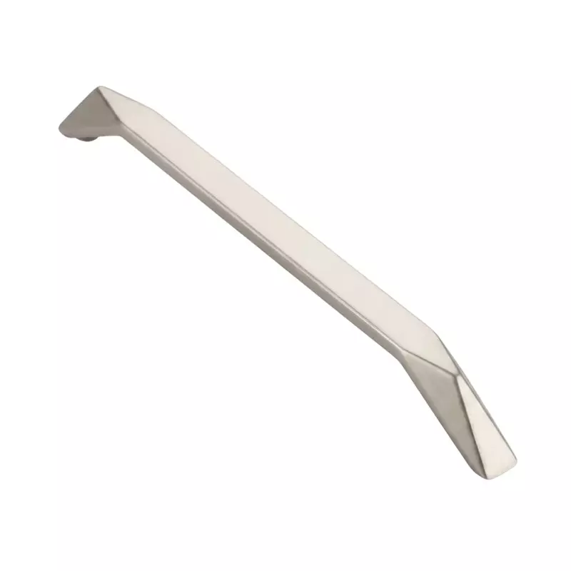 Paras DIAMOND CUT Cabinet Handle 224 mm Hole to Hole Distance Zinc Material Silver Satin Finish, 1456
