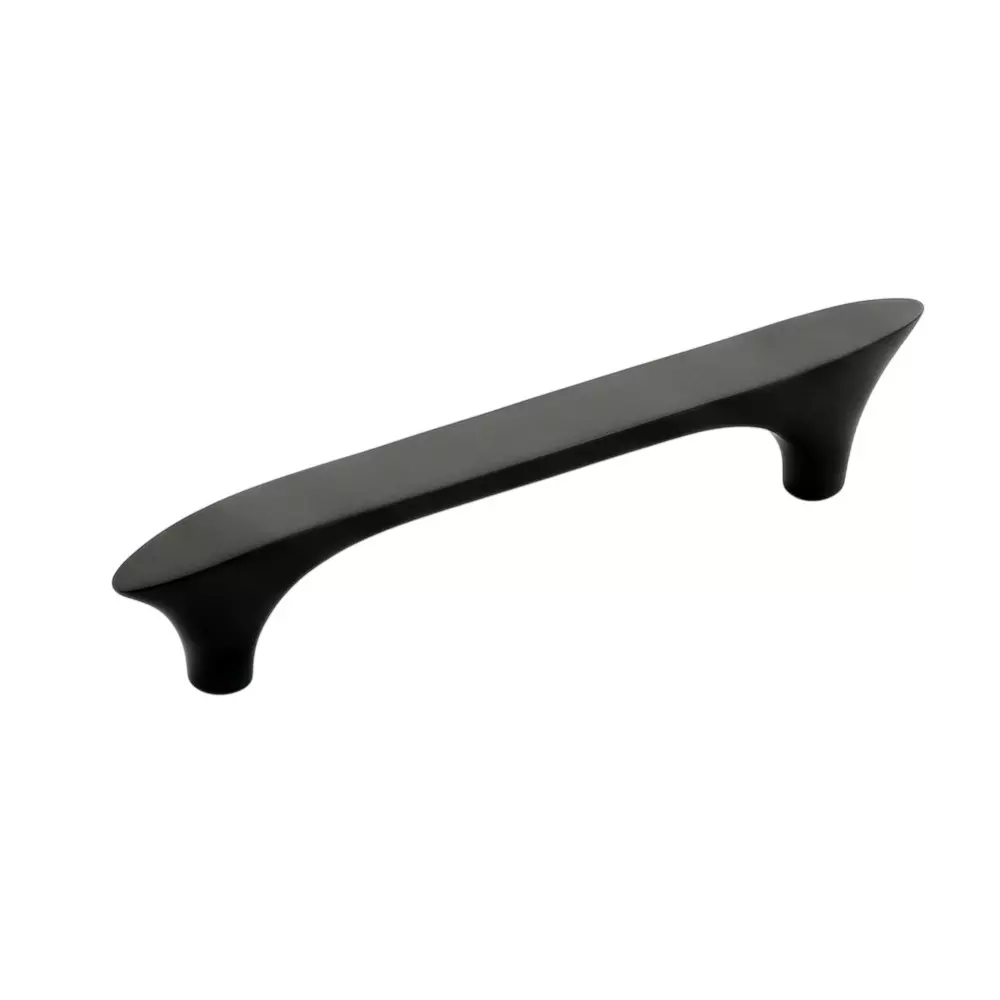 Paras THUMB Cabinet Handle 96 mm Size Zinc Material Black Matt Finish, 1565
