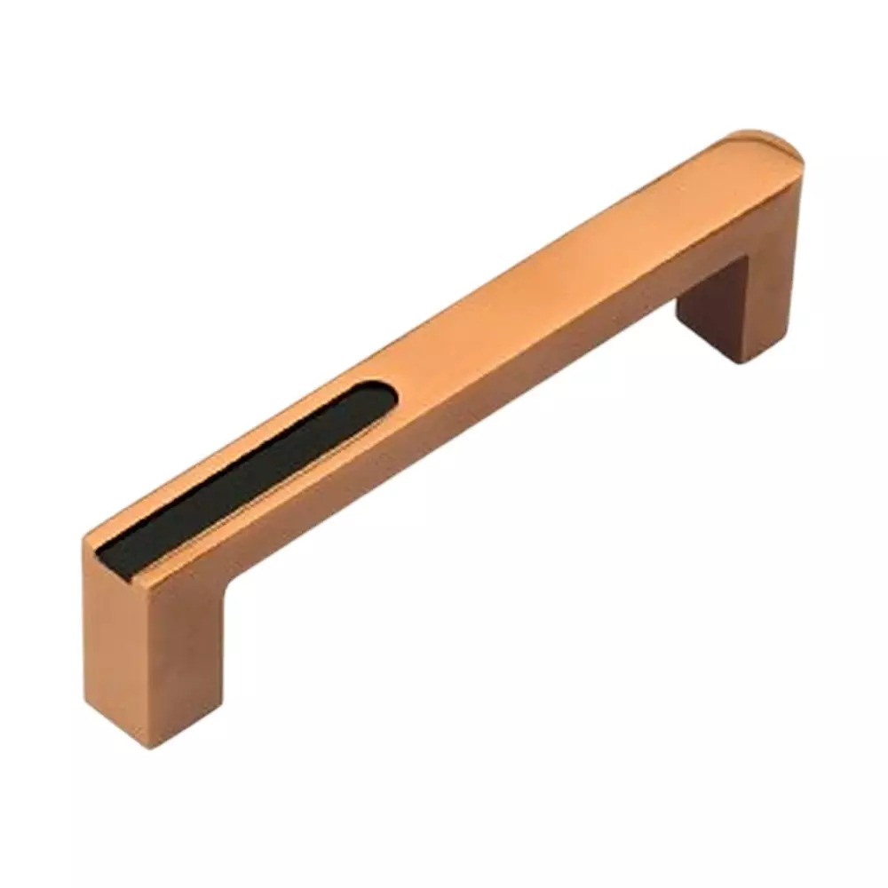 DM Locks 12 Inch (304.8 mm) Cabinet Handle Stainless Steel Finish Type PVD Rose Gold-Black, CH 5001
